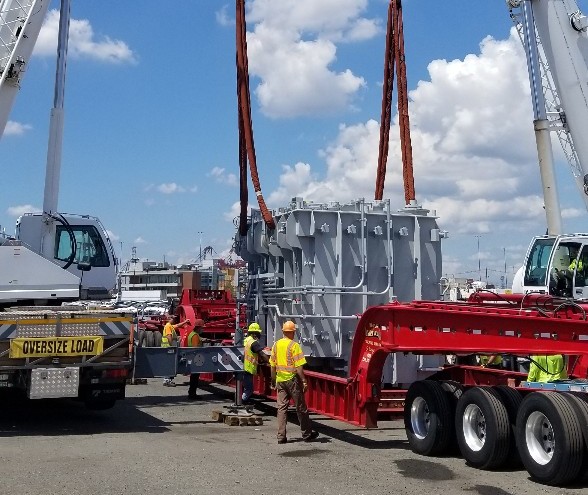 Substation Power Transformer Rigging
